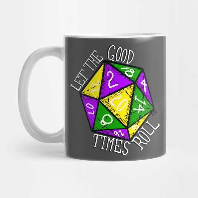 Let the Good Time Roll Mardi Gras Dice by TheEND42